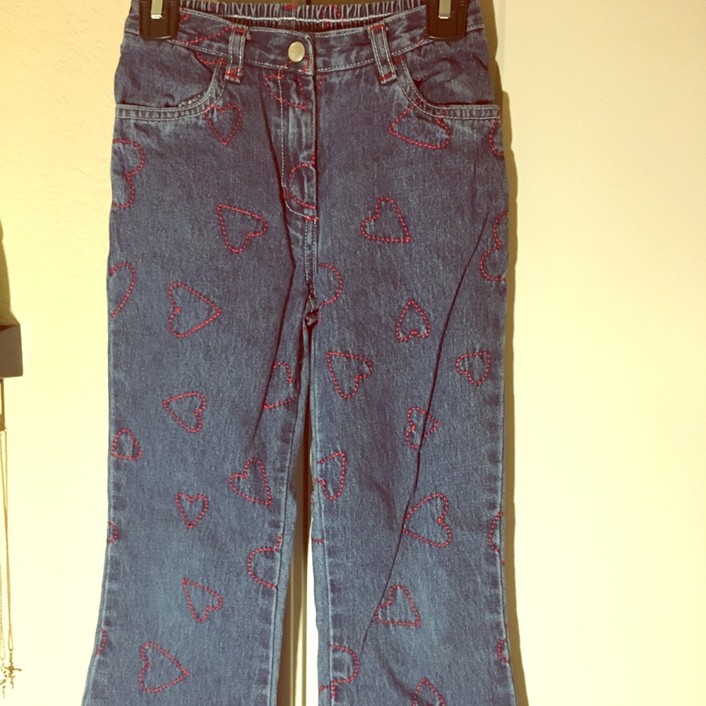 Gymboree jeans with hearts